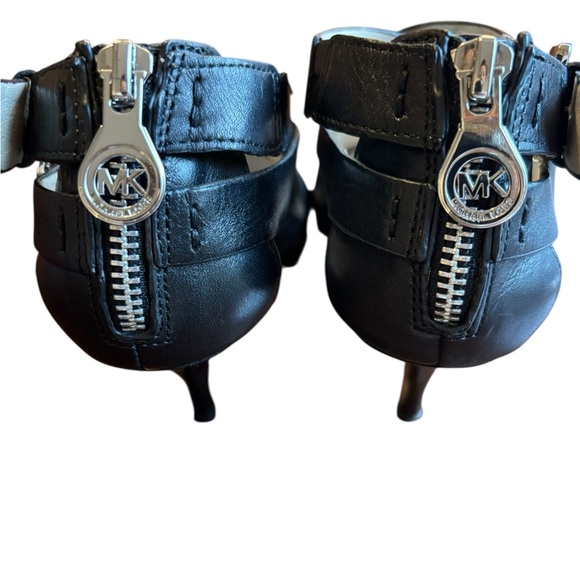 Michael Kors Black Strappy Heels Size 8 - Picture 2 of 8